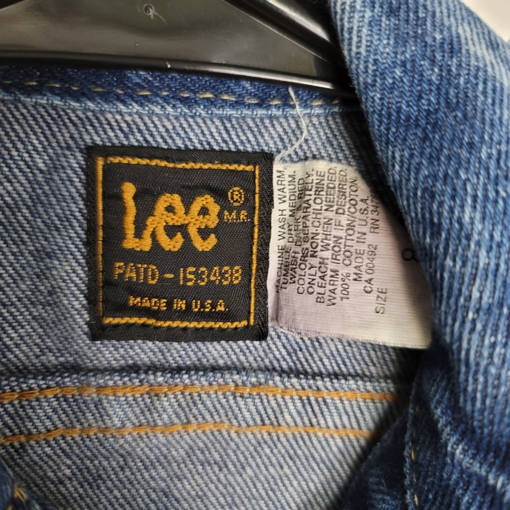 Vintage Lee Denim Kids Jacket 8 Harley Davidson - Picture 6 of 7